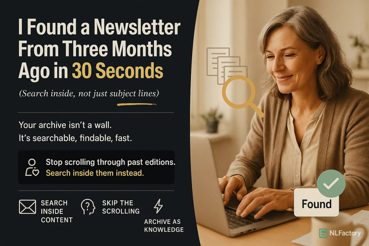 I Found a Newsletter From Three Months Ago in 30 Seconds