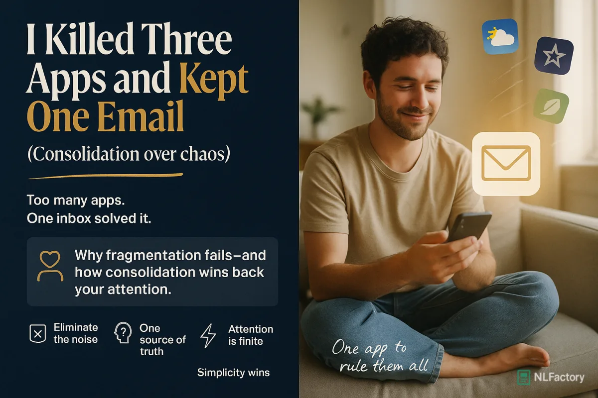 I Killed Three Apps and Kept One Email
