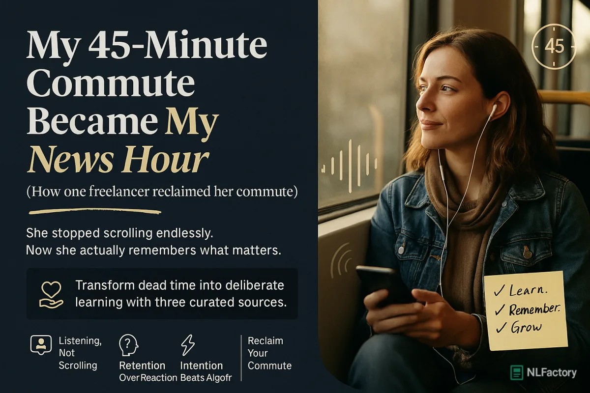 My 45-Minute Commute Became My News Hour