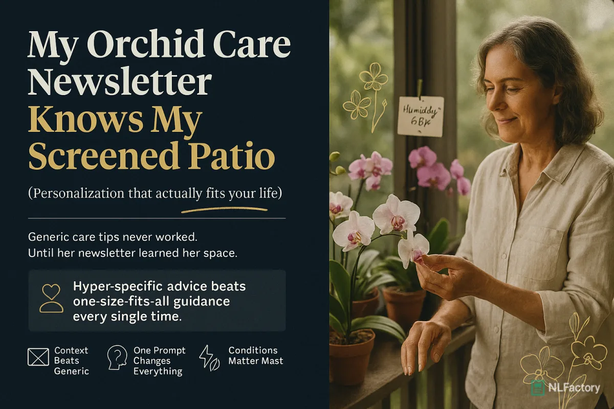 My Orchid Care Newsletter Knows My Screened Patio