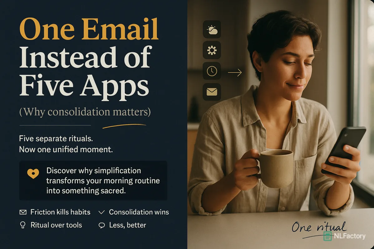 One Email Instead of Five Apps