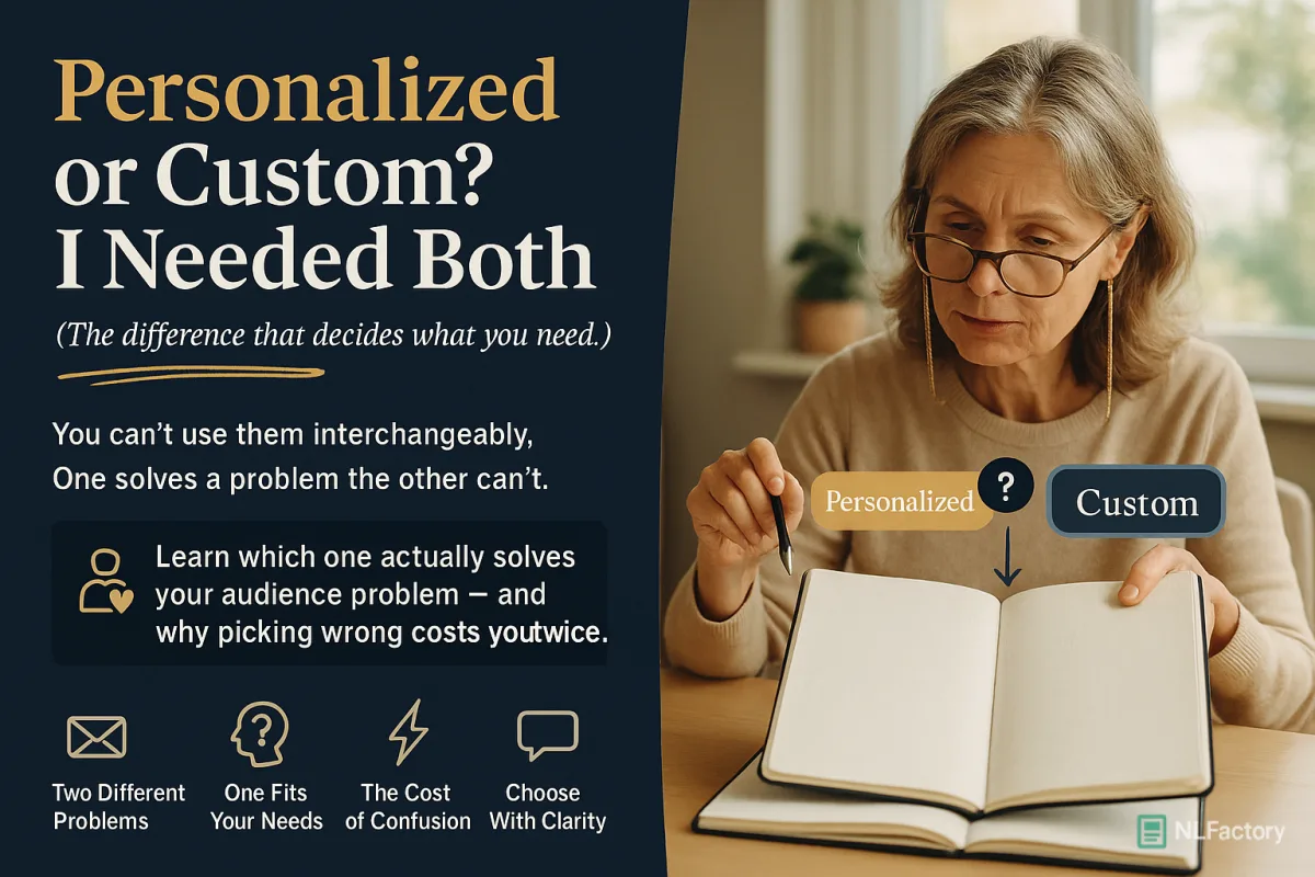 The difference between a personalized newsletter and a custom newsletter