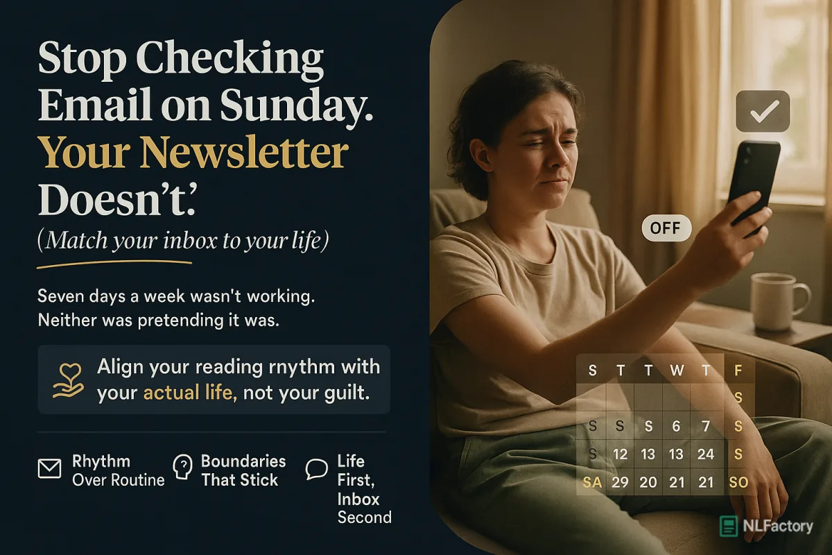 Stop Checking Email on Sunday. Your Newsletter Doesn't.