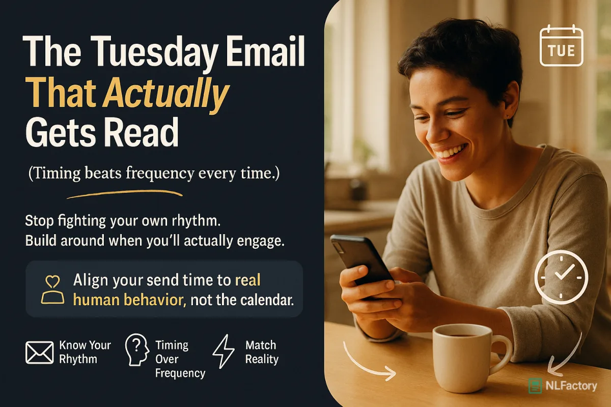 The Tuesday Email That Actually Gets Read