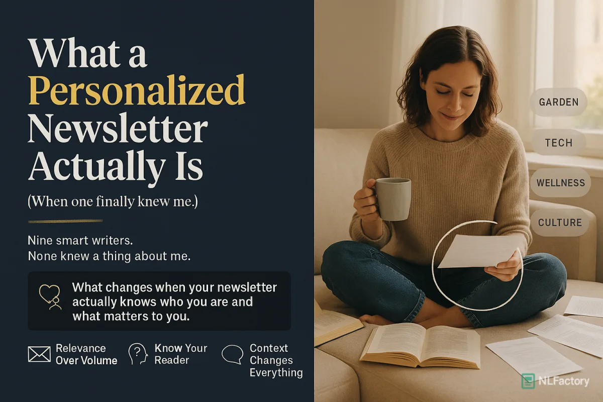 What a personalized newsletter actually is, and how it differs from a subscription