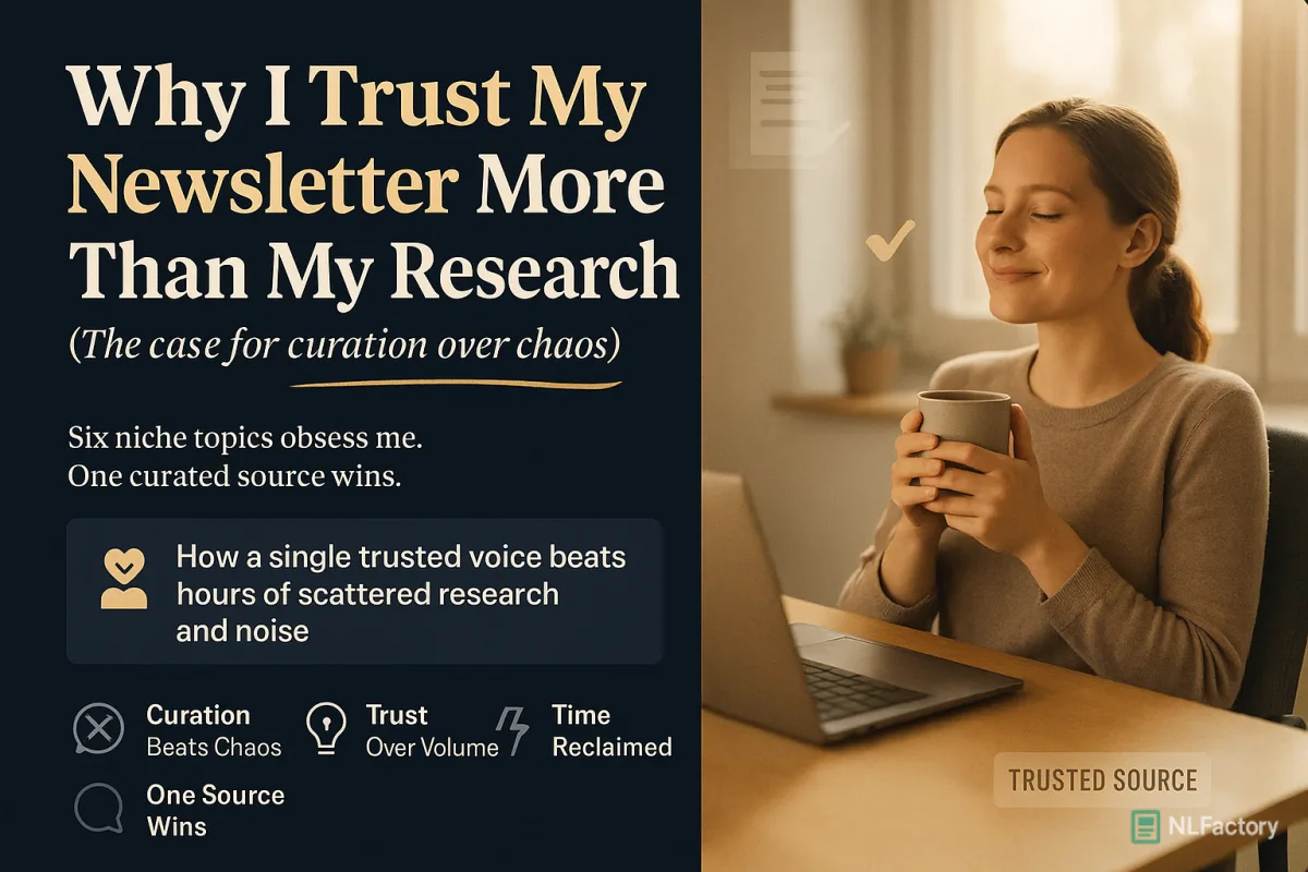 Why I Trust My Newsletter More Than My Research