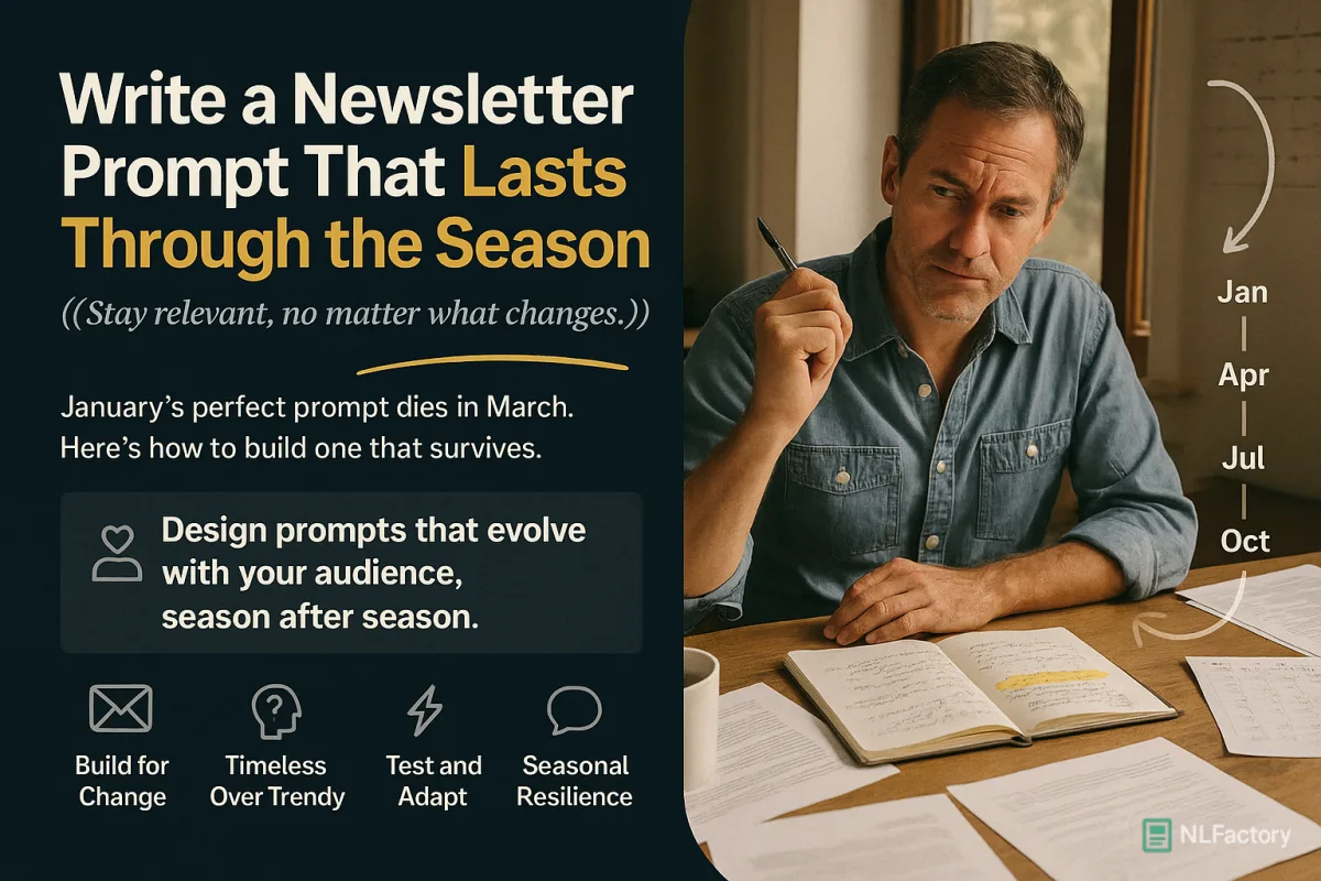 Write a Newsletter Prompt That Lasts Through the Season